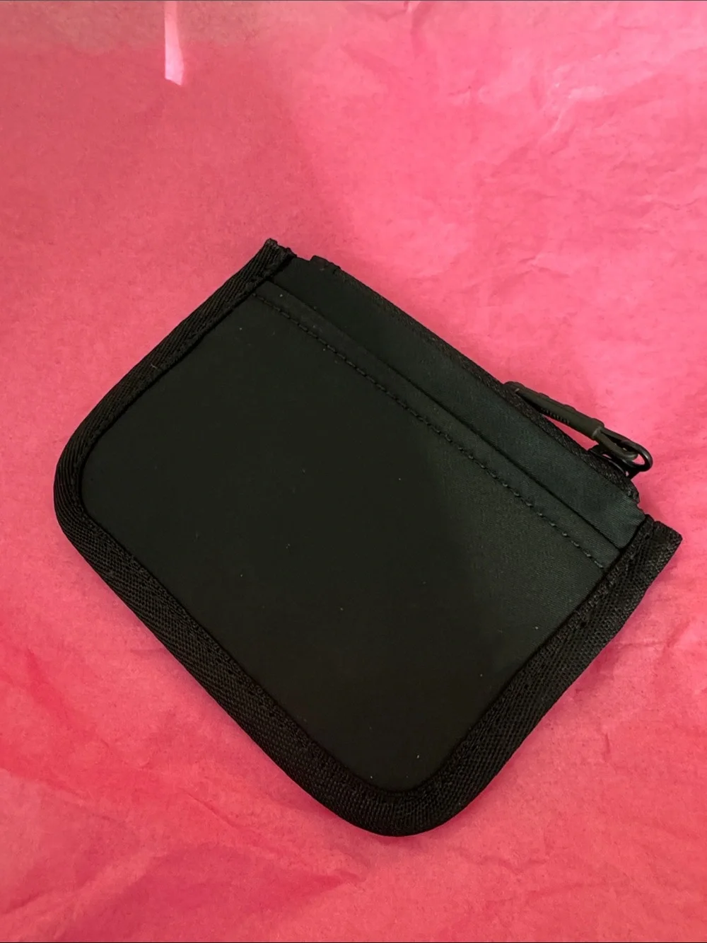 Lululemon Black Zip Card Wallet